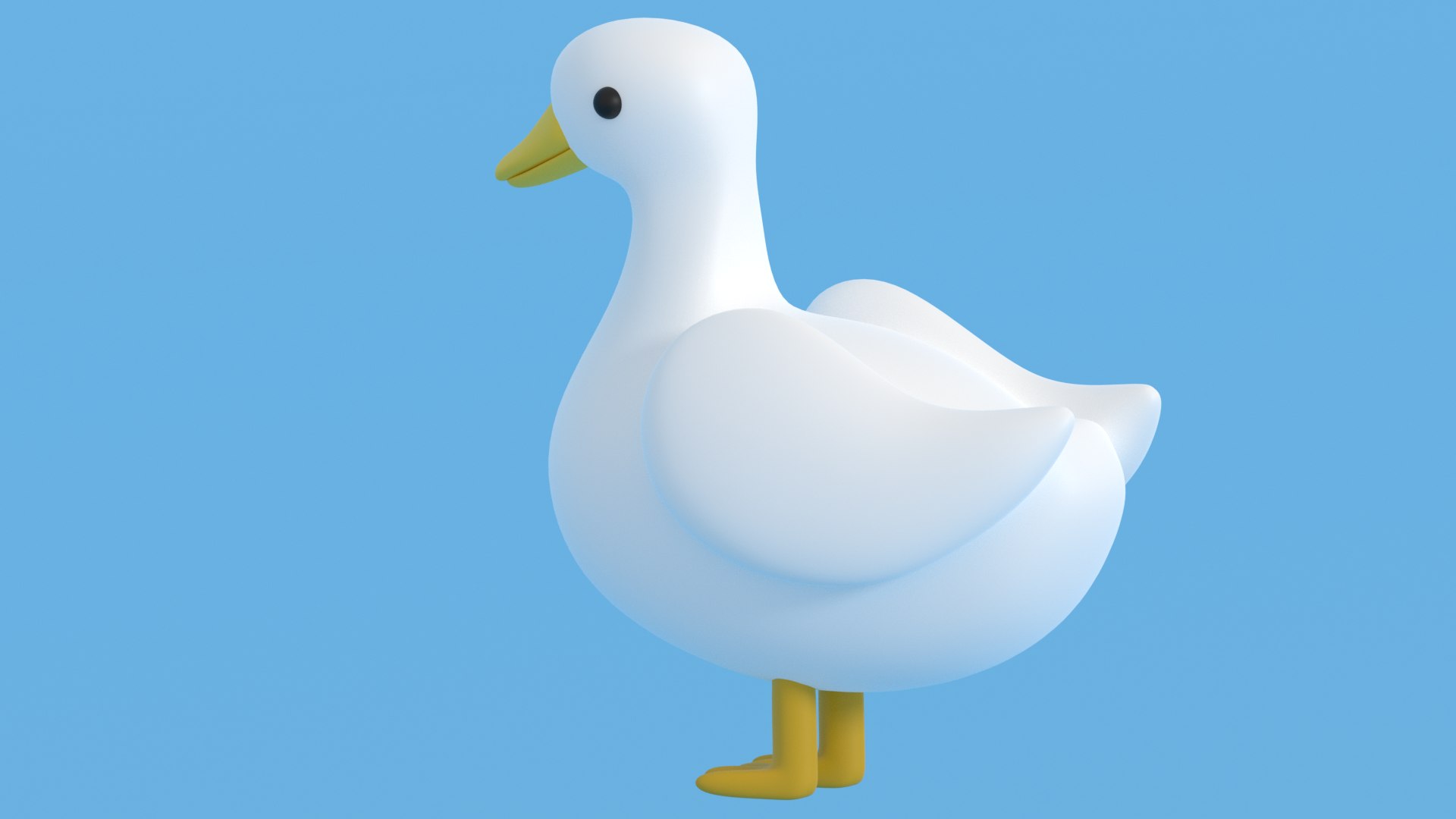 Cartoon Duck 3D Model - TurboSquid 2218963