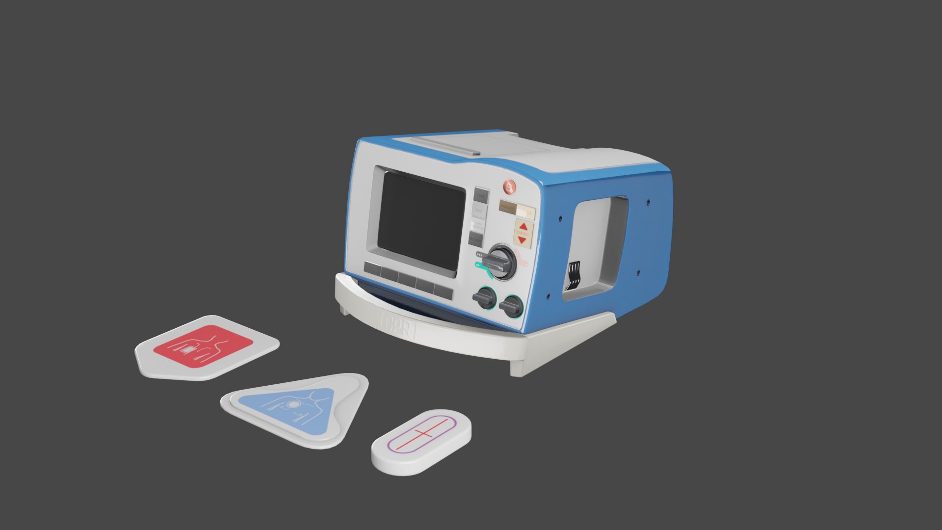 Defibrillator with Pads 3D https://p.turbosquid.com/ts-thumb/3e/ZcCuWO/Su/defibrillator_01/png/1717495018/1920x1080/fit_q87/70be522cd92c76a7599464adeb6047d911b2bc9d/defibrillator_01.jpg
