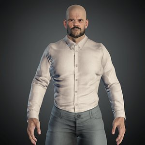 Realistic Regular Guy Bob 3D model
