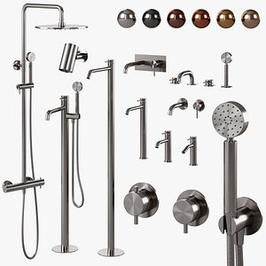3D Set of mixers Pool model
