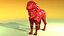 Lion metallic 3D model