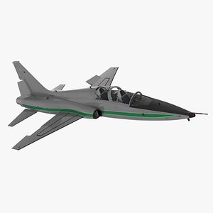 Two-seat Supersonic Jet Trainer Grey Rigged