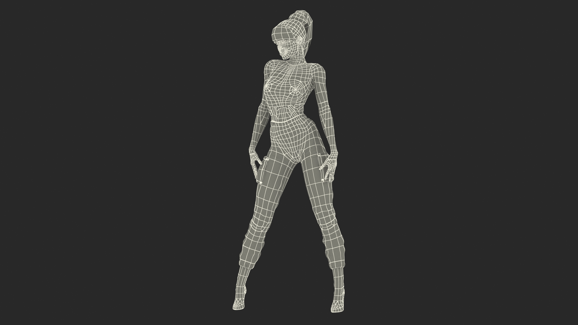 Light Skin City Style Woman T Pose 3D Model $149 - .3ds .blend