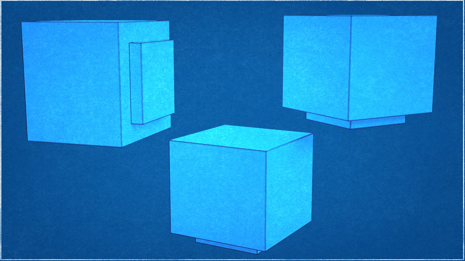 3D Collection Of Two Concrete Benches Low-Poly - TurboSquid 2136330