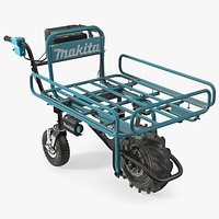 Makita DCU180ZF Electric Wheelbarrow with Pipe Frame