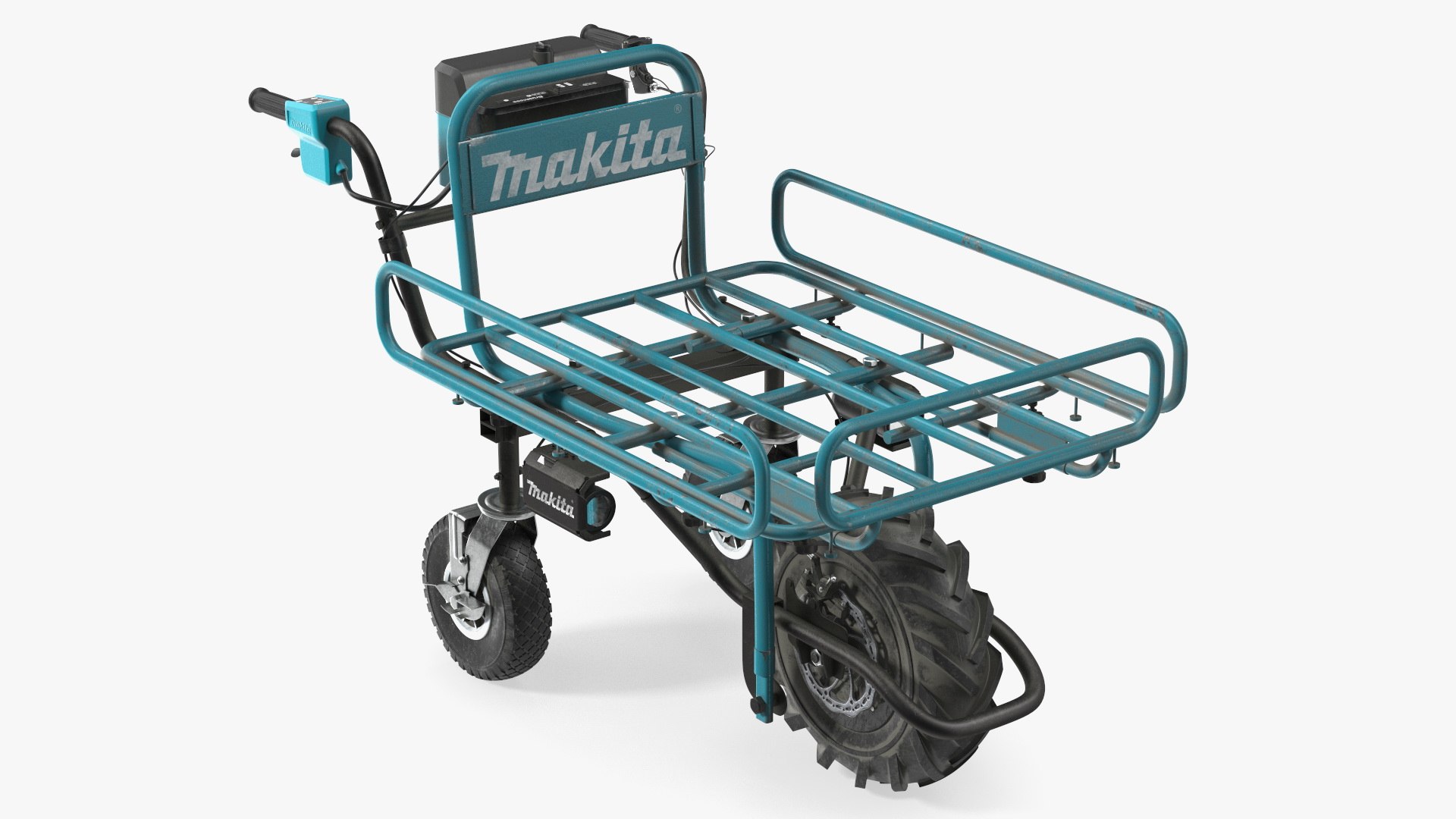 Makita DCU180ZF Electric Wheelbarrow with Pipe Frame 3D model preview