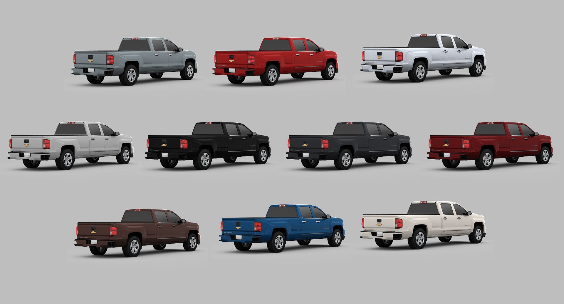 3d 3ds Chevrolet Silverado 1500 Pickup