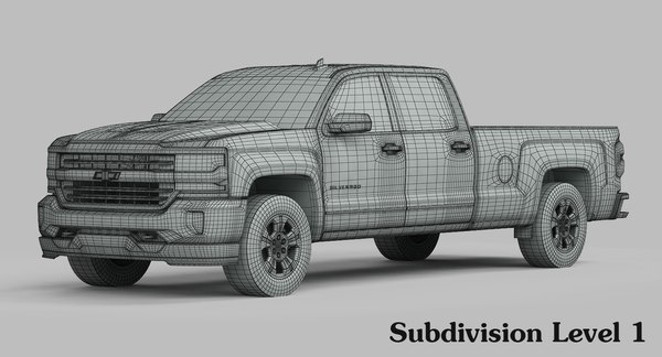 3d 3ds chevrolet silverado 1500 pickup