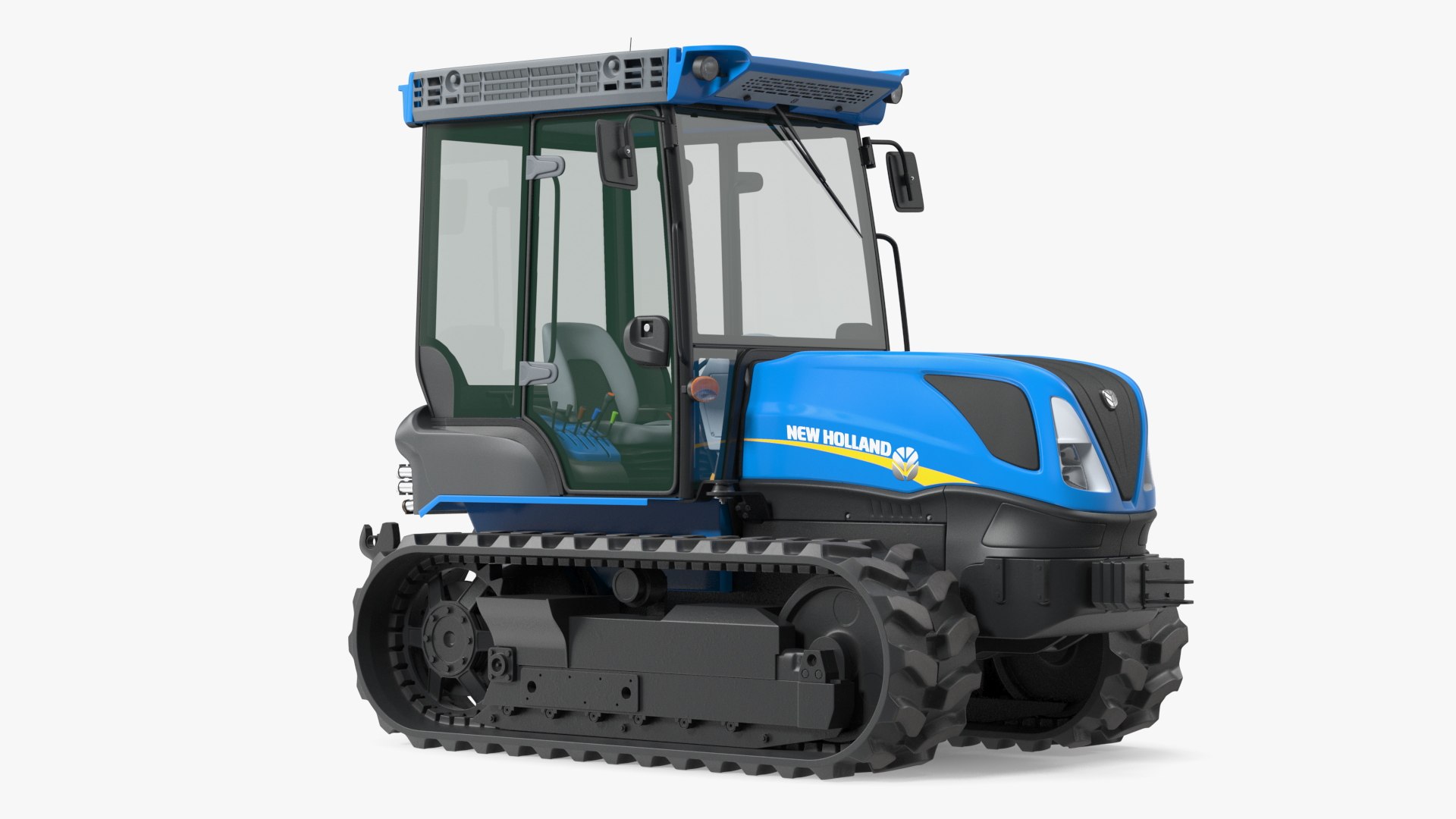 New Holland TK4 Crawler Cabin New 3D model preview