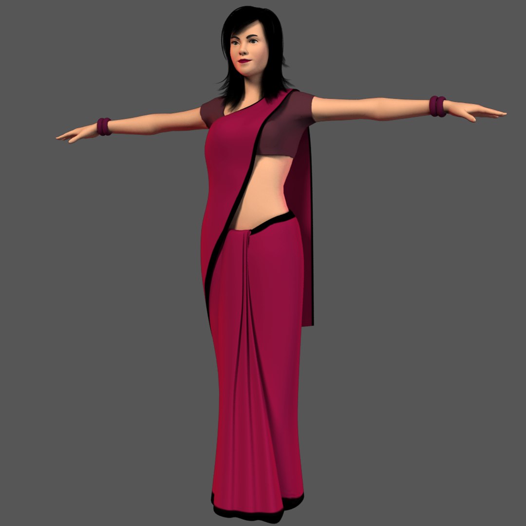 Indian Girl 3D Model - TurboSquid 1230841