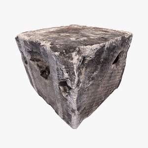 concrete block 3d model