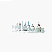botellas y copas