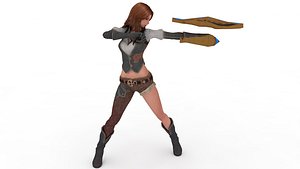 3D 3D Archer Girl Models model
