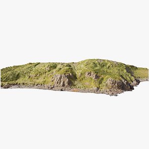 3D Steep Coast Beach  - 3D PBR Model model