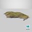 Steep Coast Beach  - 3D PBR Model4