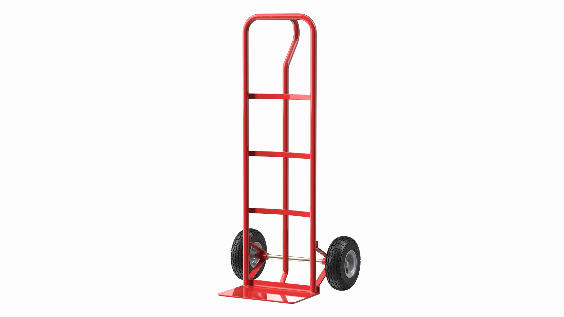 3D 2 Wheel Red Hand Truck model TurboSquid 2132203