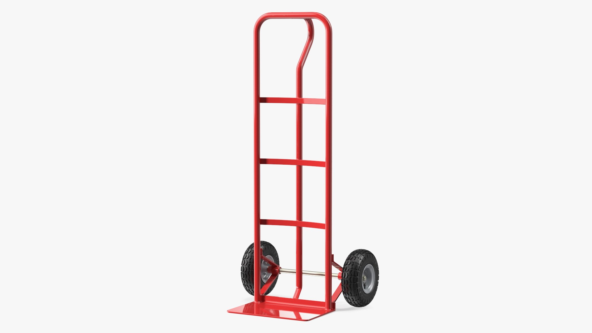 3D 2 Wheel Red Hand Truck model TurboSquid 2132203
