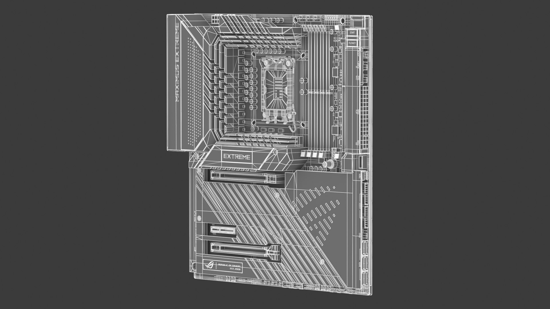 3D Asus Rog Maximus Z790 Extreme Motherboard TurboSquid 2292682