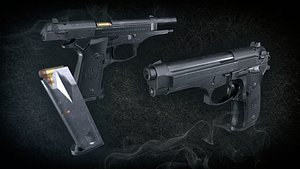 beretta 92 3D model