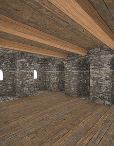 medieval tower interior 3d 3ds
