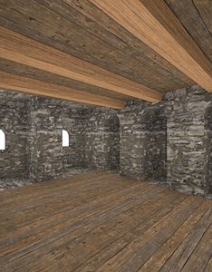 Low poly Tower wih interior