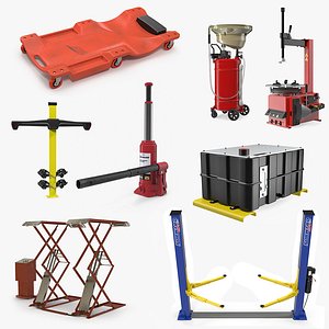 garage equipment 2 3D model