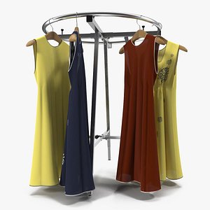 3d clothing rack 3 model