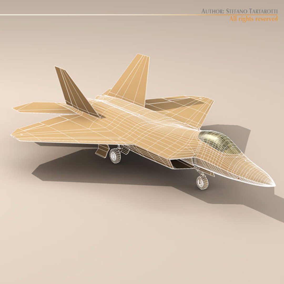 3dsmax F22 Raptor F-22 Fighter