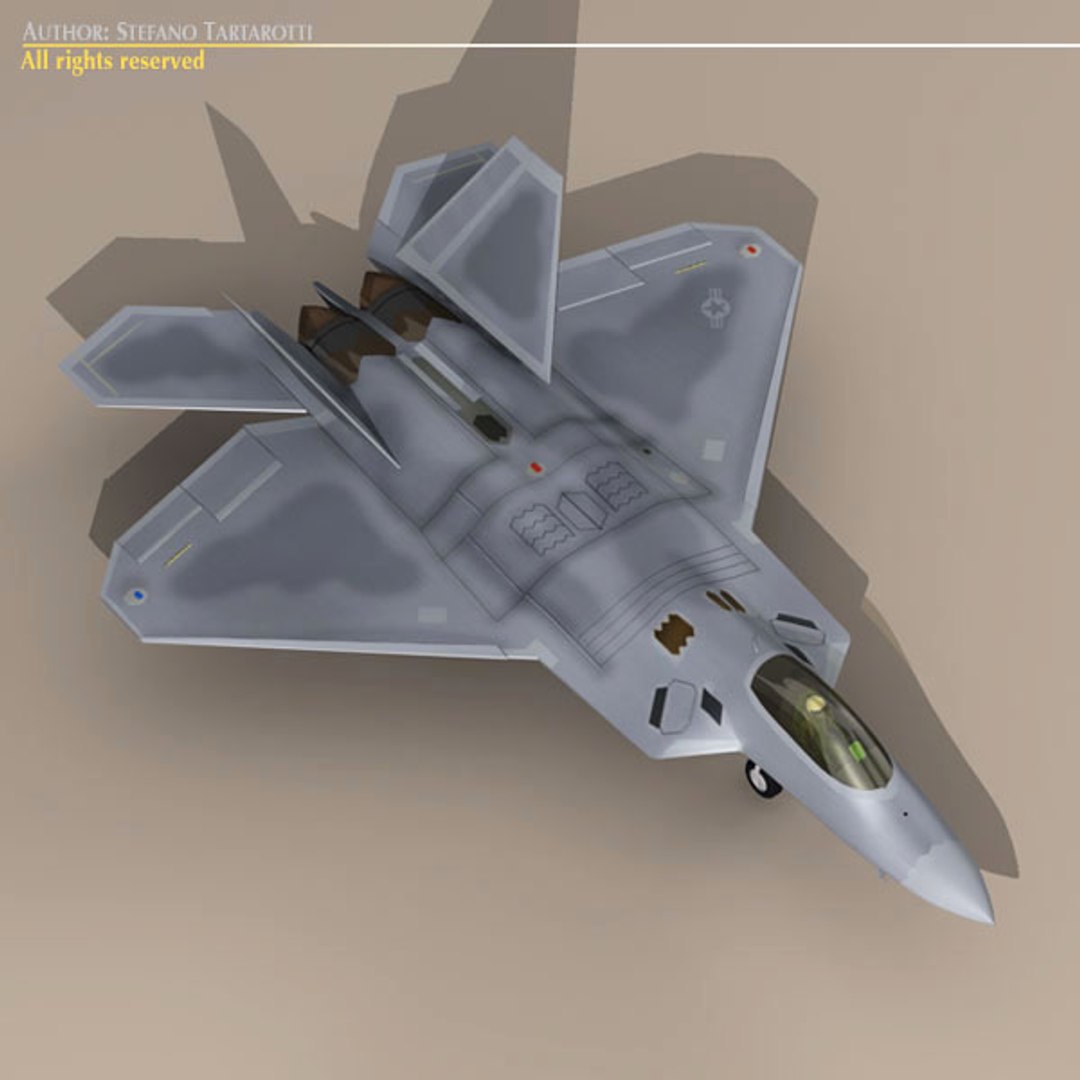 3dsmax F22 Raptor F-22 Fighter