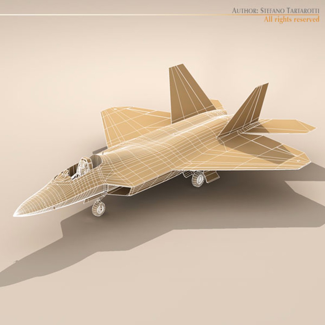 3dsmax F22 Raptor F-22 Fighter
