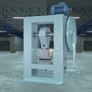 eccentric press - glass 3D model