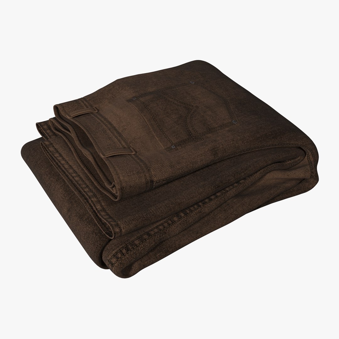 Jeans Folded 3D model preview