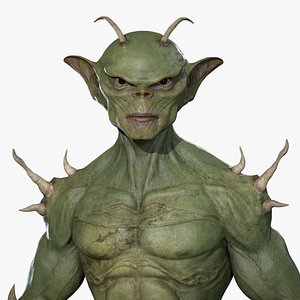 3D model Realistic Reptilian Character