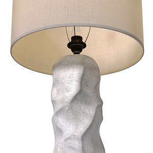 3D model Table lamp plaster base Design Sculptural Scandinavian Wabi-Sabi 3D model