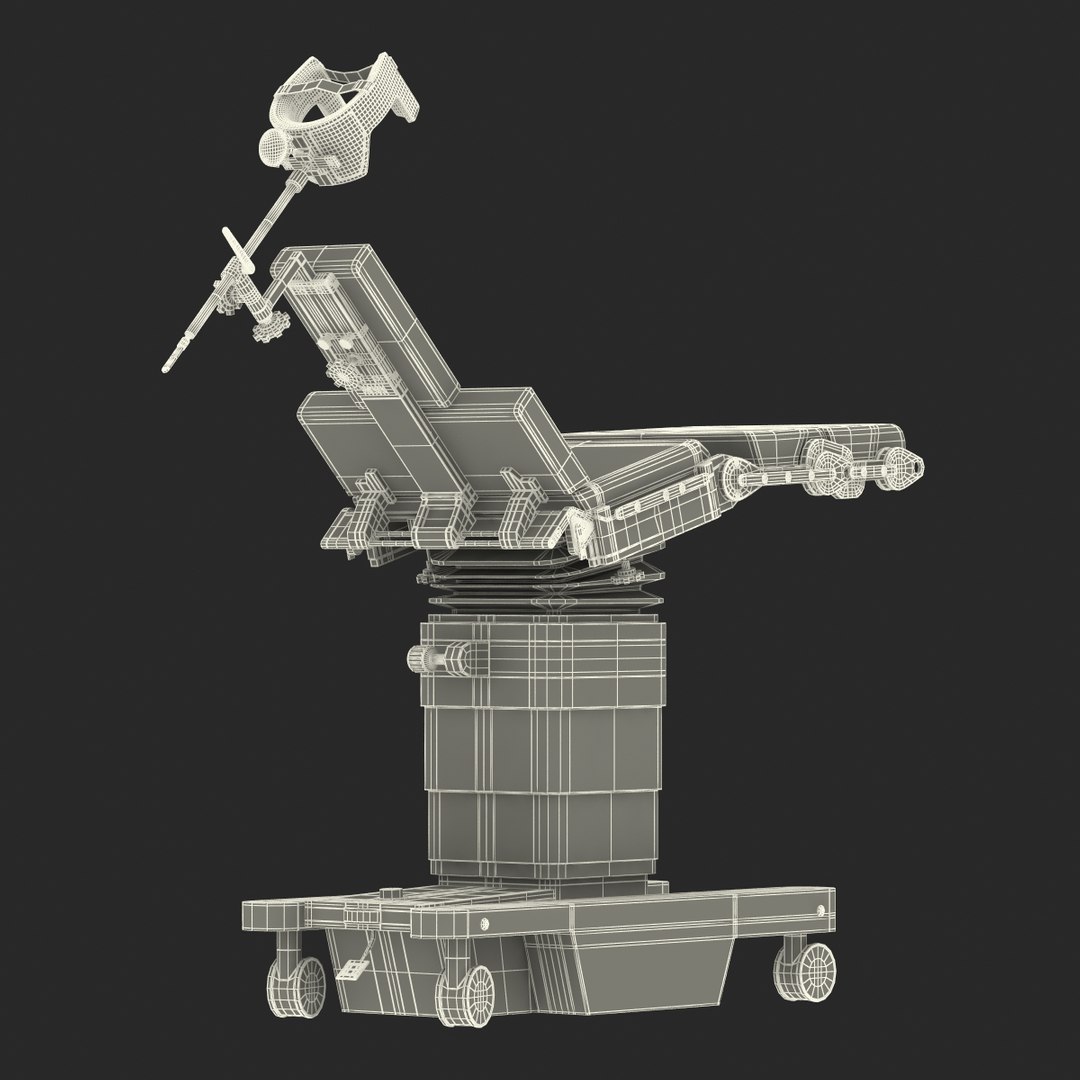 3d operating table head support model