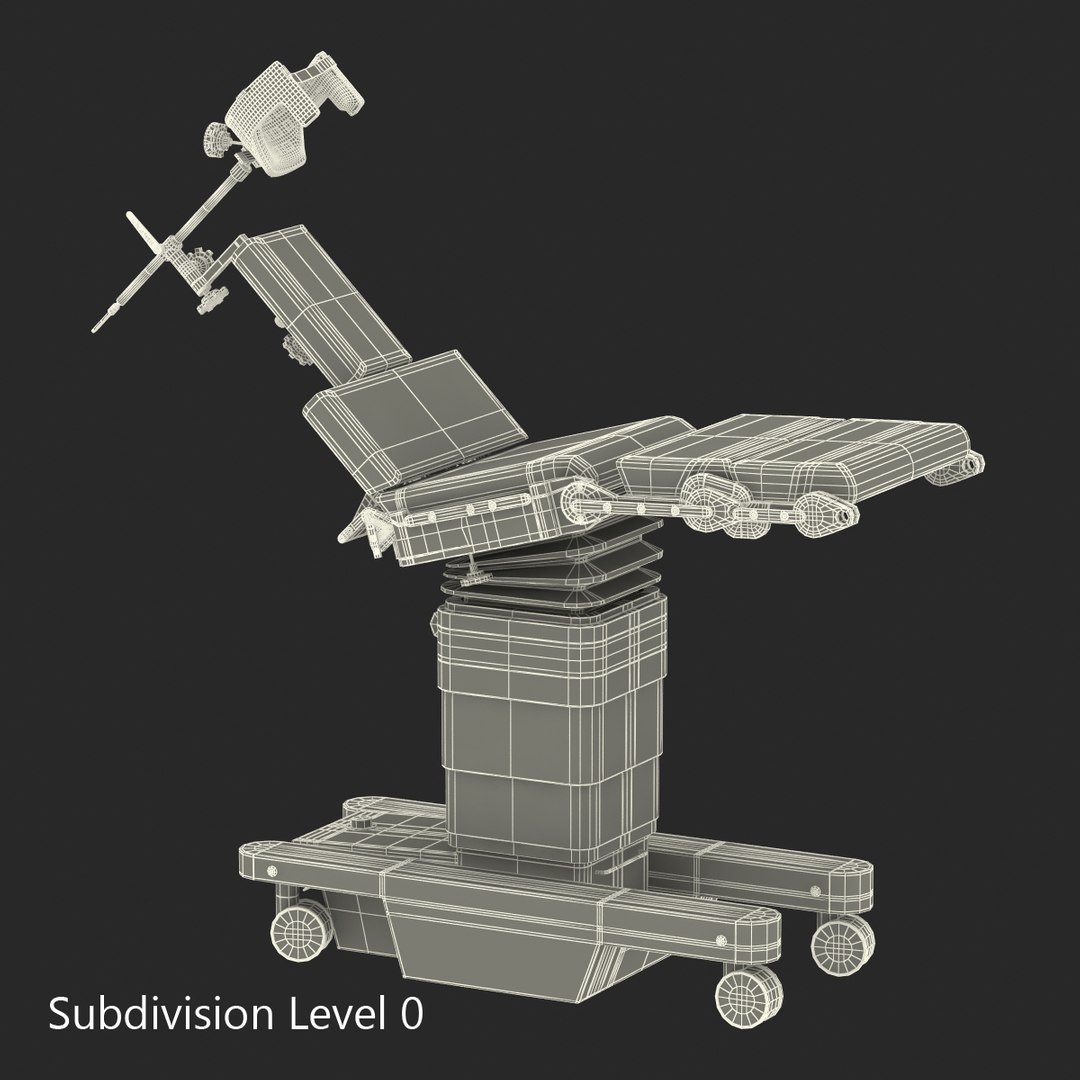 3d operating table head support model