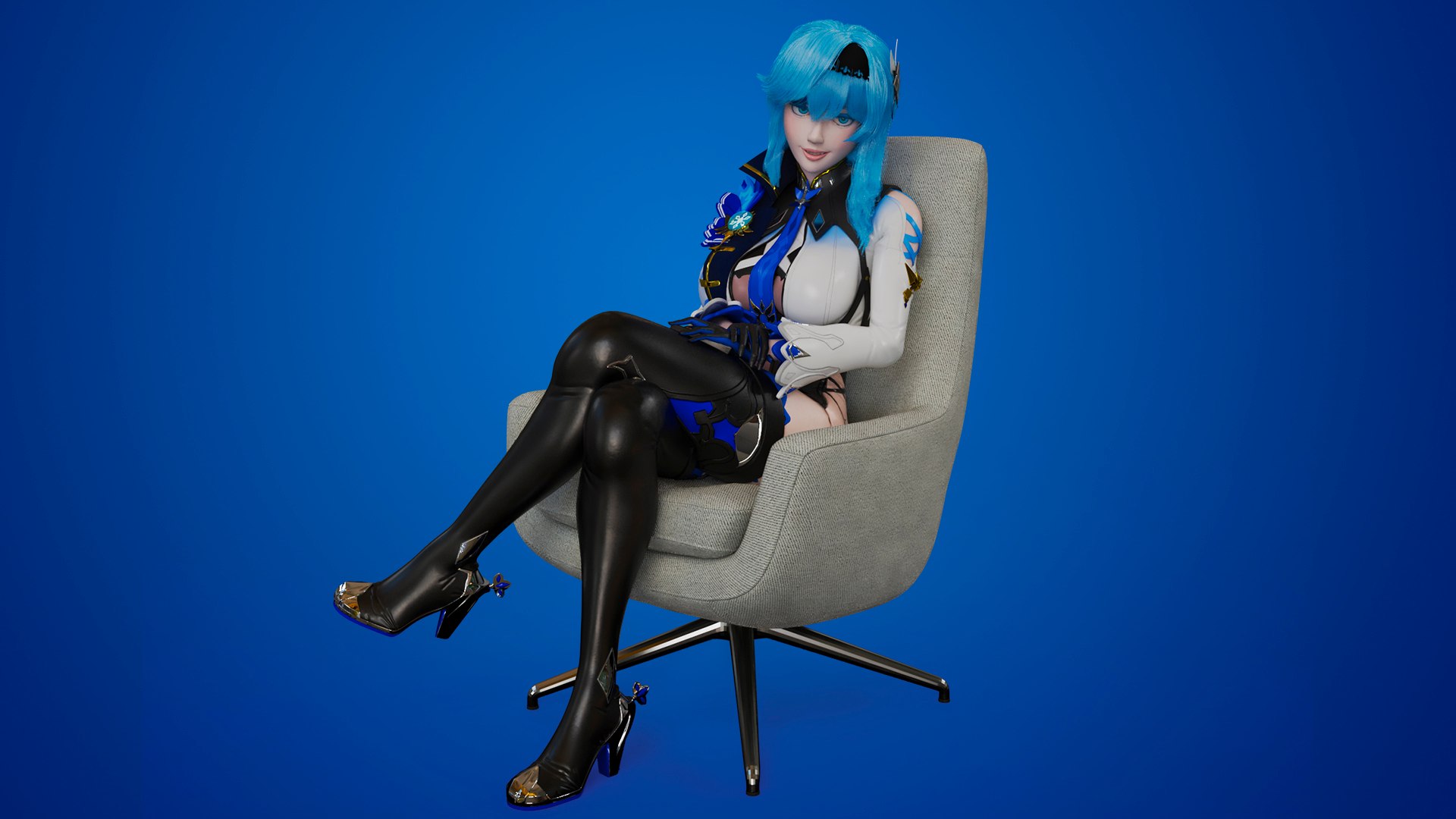 3D Model Genshin Impact Eula - TurboSquid 2072755