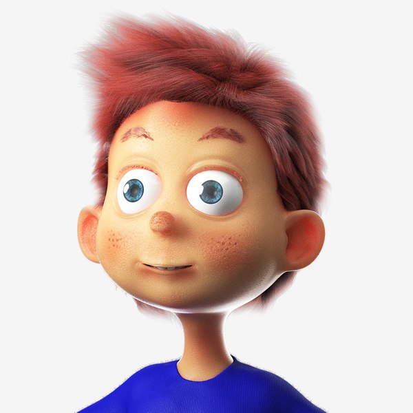 3D model boy cartoon