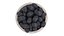 Ciotola di pietra d'uva nera