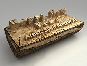 3d model make editable texts