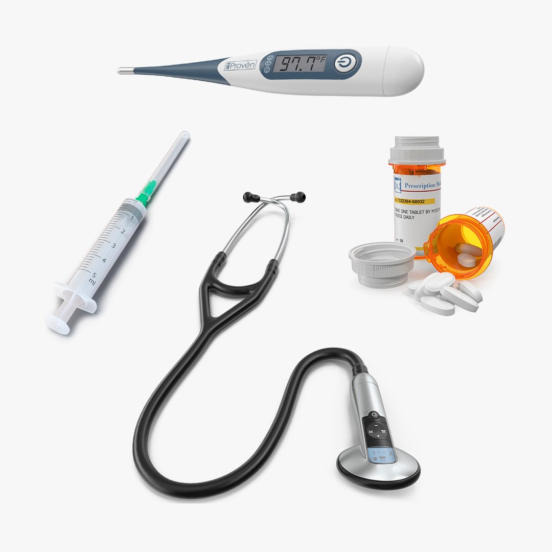 Doctors Basic Treatment Collection 3D model preview