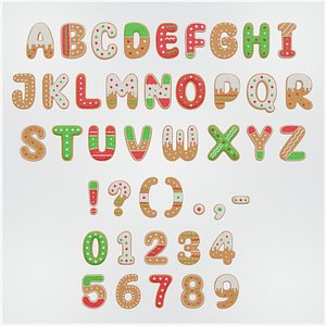 Gingerbread Christmas Cookie Alphabet Set 2