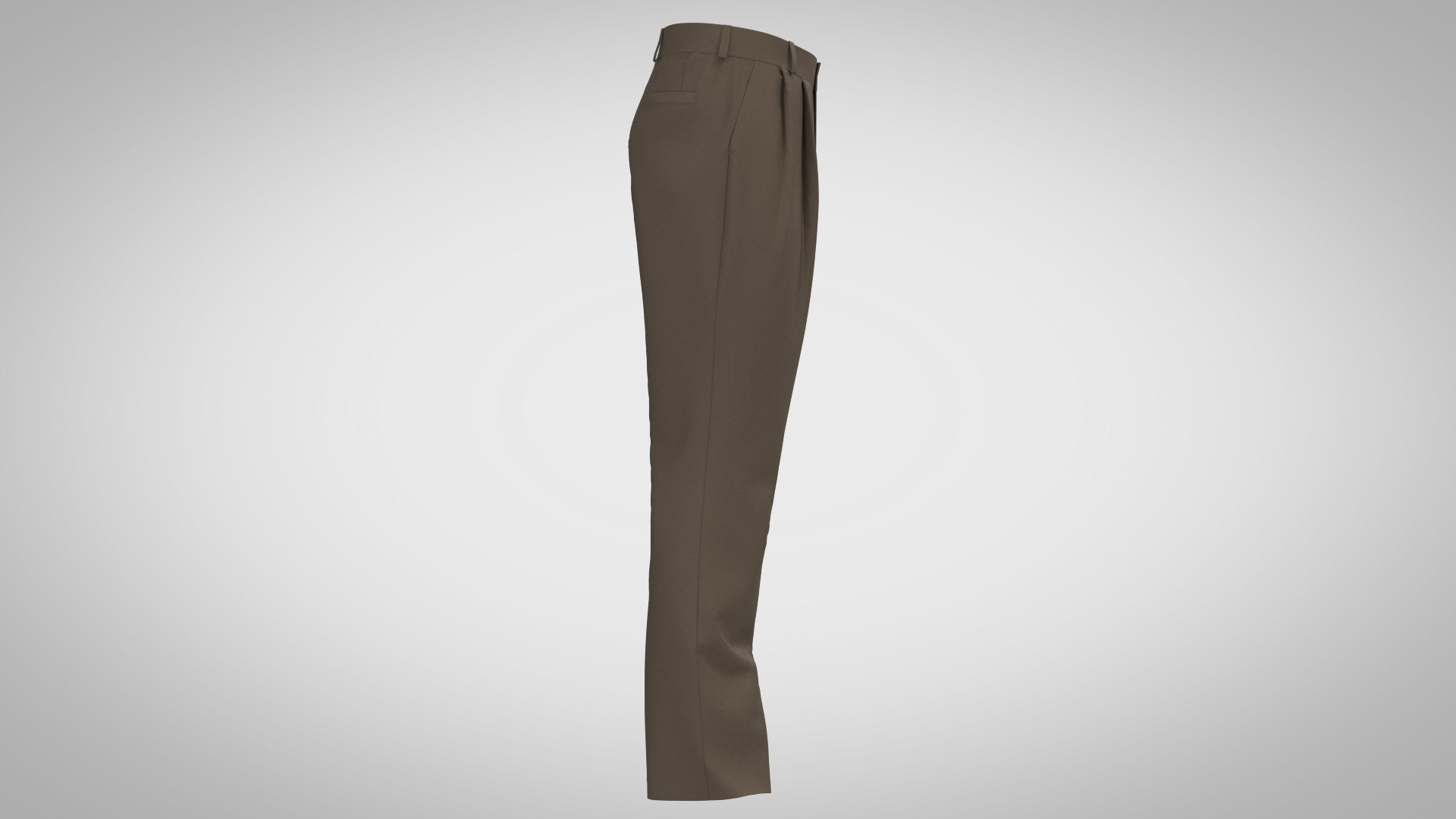 Three-dimensional Pressed Pleated Trousers main image 1