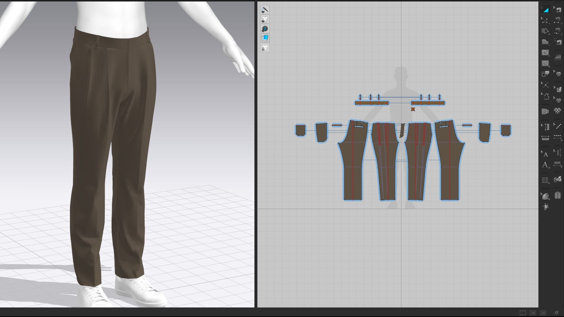Three-dimensional Pressed Pleated Trousers main image 0