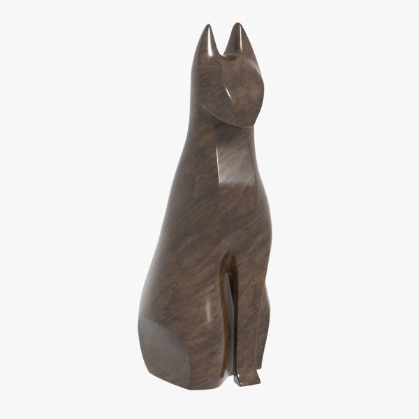 Abstract cat statue 3D model TurboSquid 1411091
