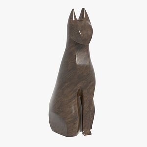 Abstract Cat Statue