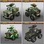 6 Low-Res Cartoon Ground Units