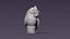 Owl candle figurine for casting