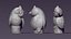 Owl candle figurine for casting