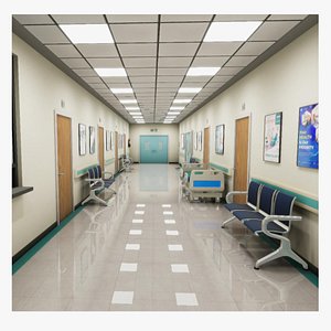3D model Hospital Hallway